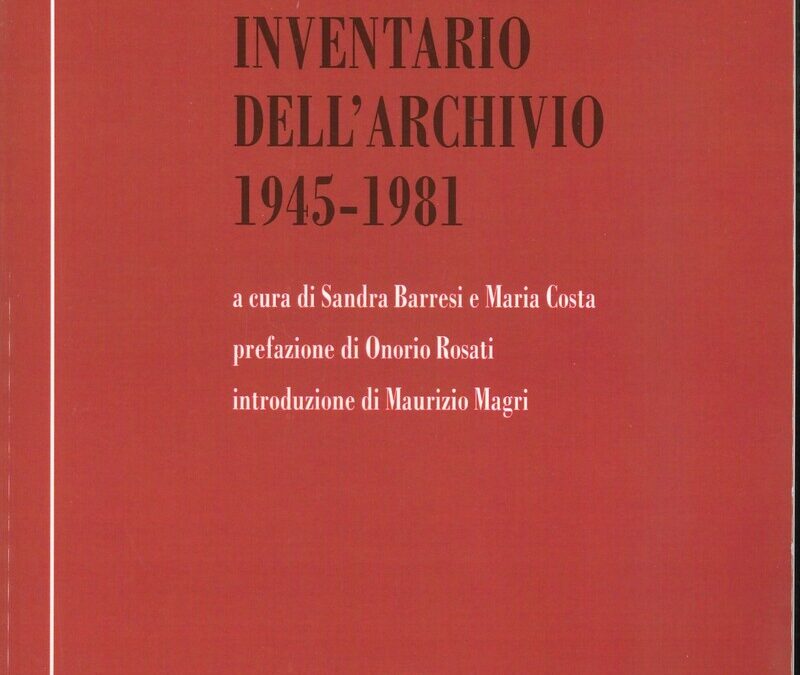Inventario dell’archivio storico della Camera confederale del Lavoro di Milano